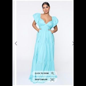 Sky Blue Maxi Dress Sz Small
